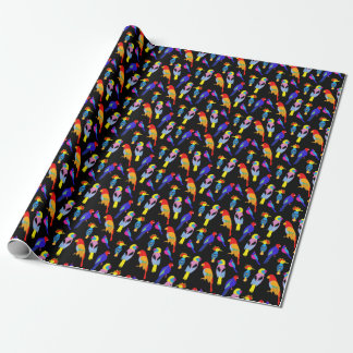 Papier Cadeau Oiseaux exotiques Paradis Toucan Motif