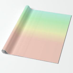 Papier Cadeau Ombre Arc-en-ciel Abstrait Pastel Motif rose