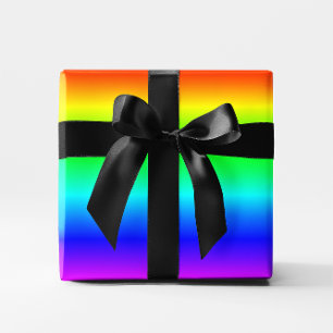 Papier Cadeau Ombre arc-en-ciel multicolore