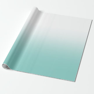 Papier Cadeau Ombre blanche et Turquoise