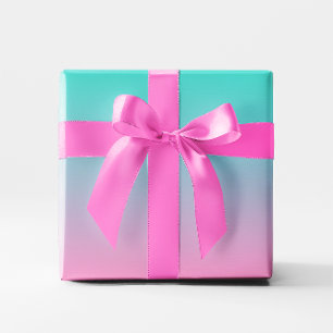 Papier Cadeau Ombre rose Turquoise