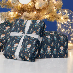 Papier Cadeau Oncle Drosselmeyer : Ballet Bleu Noisette