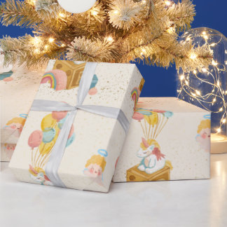 Papier Cadeau Onglet Angel de la licorne