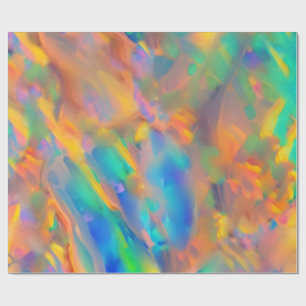 Papier Cadeau Opale holographique unique tendance