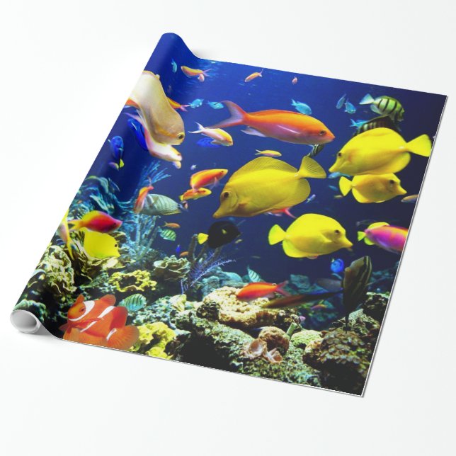 Papier Cadeau Options d'image sous-marine 5-6 Papier d'enveloppe (Déroulé)