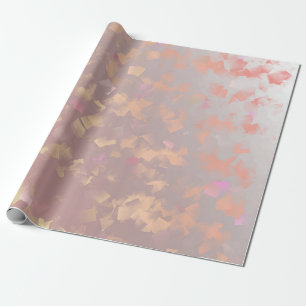 Papier Cadeau Or, feuille, feuille, motif, moderne, vacances,