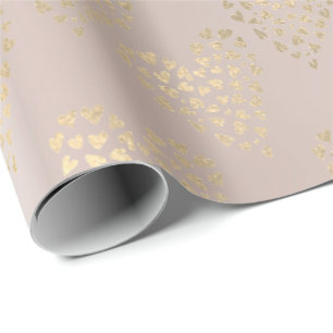 Papier Cadeau Or rose Foxier Delicé Sweet Heart Pearl Blush