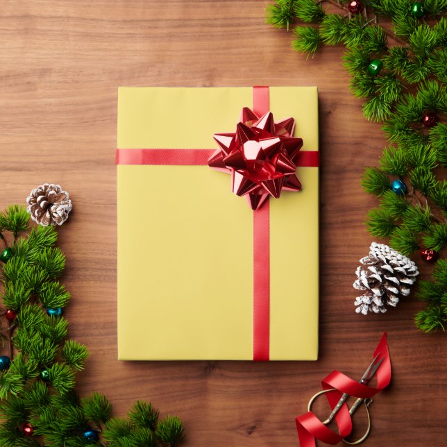 Papier Cadeau Or Royal Uni Couleur Solide (Cadeau de vacances)