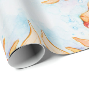 Papier Cadeau Oranda Goldfish
