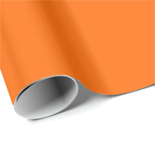 Papier Cadeau Orange solide