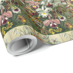 Papier Cadeau Orchidées d'art - Formes d'art de la nature