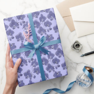 Papier Cadeau Orchidées phalaenopsis invisibles