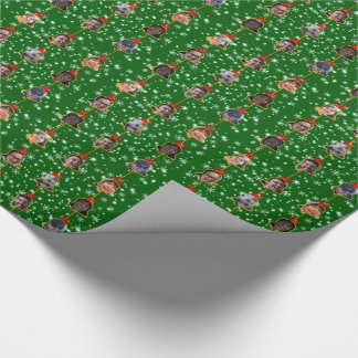 Papier Cadeau Ornements de Noël Bell 9 Photos D-Green