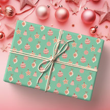 Ornements de Noël Rose Rétro