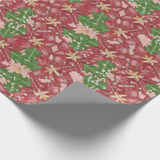 Papier Cadeau Ornements de Noël traditionnels