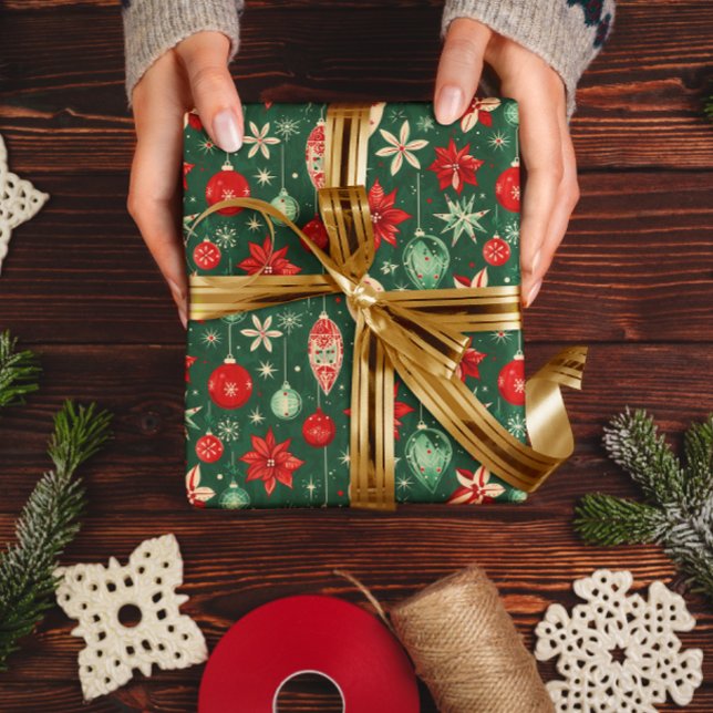 Papier Cadeau Ornements festifs Motif sans couture (Créateur téléchargé)