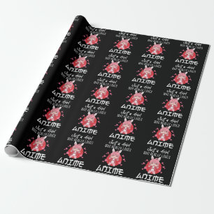 Papier Cadeau Otaku Girl aime Anime Manga Japonais Fan de bande 