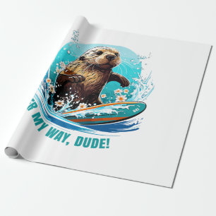 Papier Cadeau Otter 841 Surf Otter Elle Vole Surfboards Otte