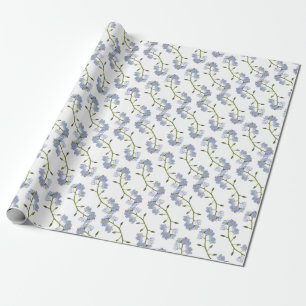 Papier Cadeau Oubliez-moi pas des fleurs
