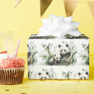 Papier Cadeau Ours De Panda Avec Cuisine