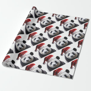 Papier Cadeau Ours de panda Noël