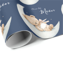 Ours en Lune Bleue Baby Shower
