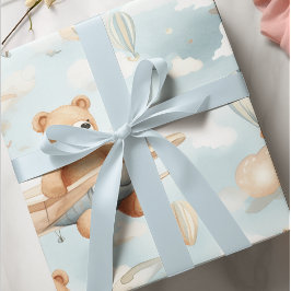 Papier Cadeau Ours en peluche et enfants en peluche Motif sans c