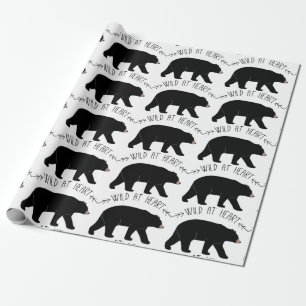 Papier Cadeau Ours noir