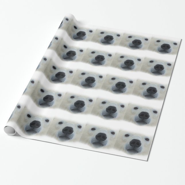 Papier Cadeau Ours polaire (Déroulé)