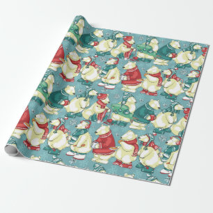 Papier Cadeau Ours polaires adorables