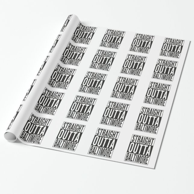 Papier Cadeau outta droit Baltimore (Déroulé)