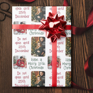 Papier Cadeau Ouverture 25 décembre Joyeux petit Noël Photo