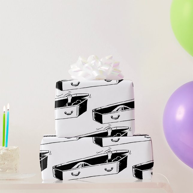 Papier Cadeau Ouverture du café (Créateur téléchargé)