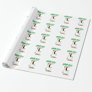 Papier Cadeau OUVREZ-LE ! Poulet hurlant