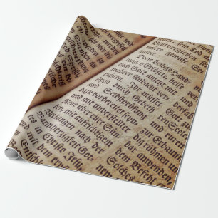 Papier Cadeau Page du livre biblique écriture texture