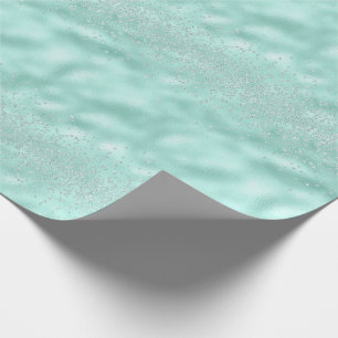 Papier Cadeau Paillet Faux Pastel Brillant Élégant Chic