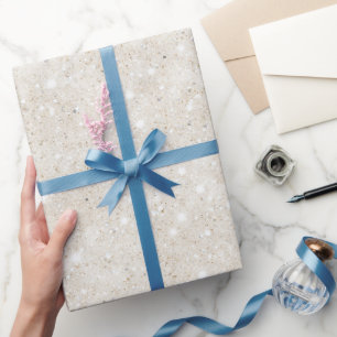 Papier Cadeau Paillettes de Sable Tropical