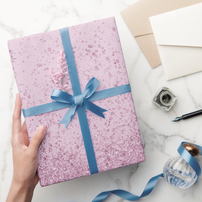 Papier Cadeau Paillettes Faux Brillant  (Cadeaux)