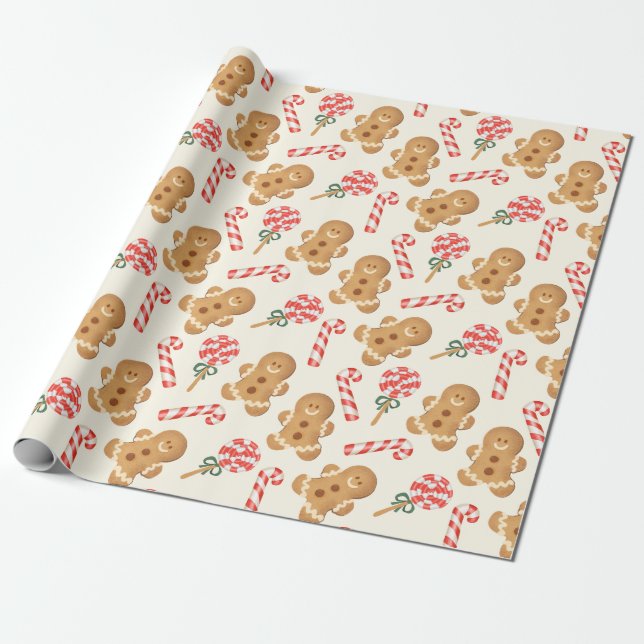 Papier Cadeau Pain D'Envers Et Sucres de canne (Déroulé)