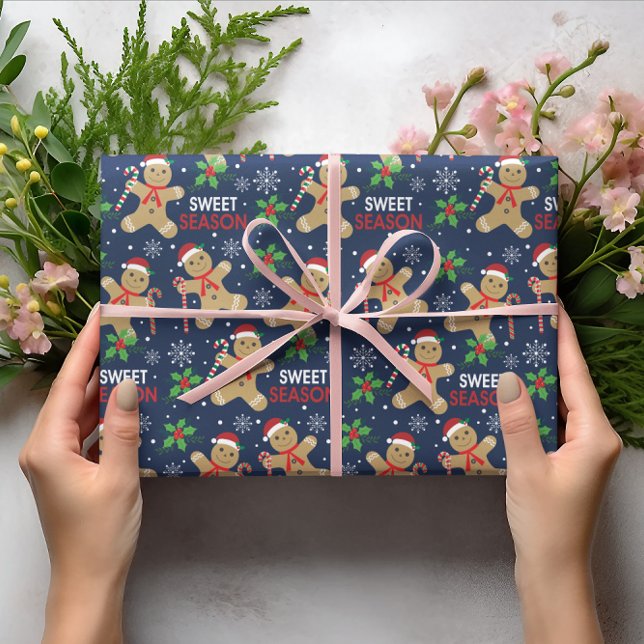 Papier Cadeau Pain d'épice de neige Noël Noel de neige (Créateur téléchargé)
