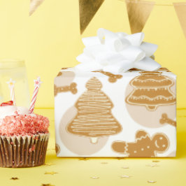 Papier Cadeau Pain d'épices Cookies avec os de chien