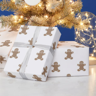 Papier Cadeau Pain d'épices homme Noël