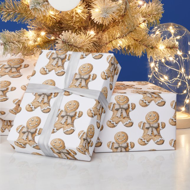 Papier Cadeau Pain d'épices Noël (Vacances)