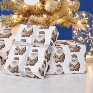 Papier Cadeau Pain d'épices Noël au Père Noël