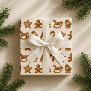 Papier Cadeau Pain d'épices sur l'arrière - plan rose.