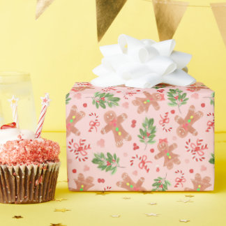 Papier Cadeau Pains d'épices et ROSE sainte