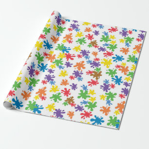 Papier Cadeau Paint Splatter