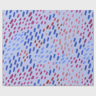 Papier Cadeau Painted Dots Pattern – Hand-Painted Abstract Blue