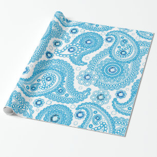 Papier Cadeau Paisley Et Diamants
