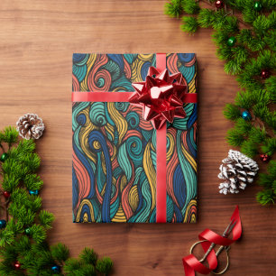 Papier Cadeau Paisley haché